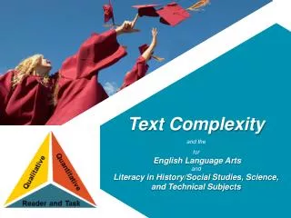 Text Complexity and the for English Language Arts and