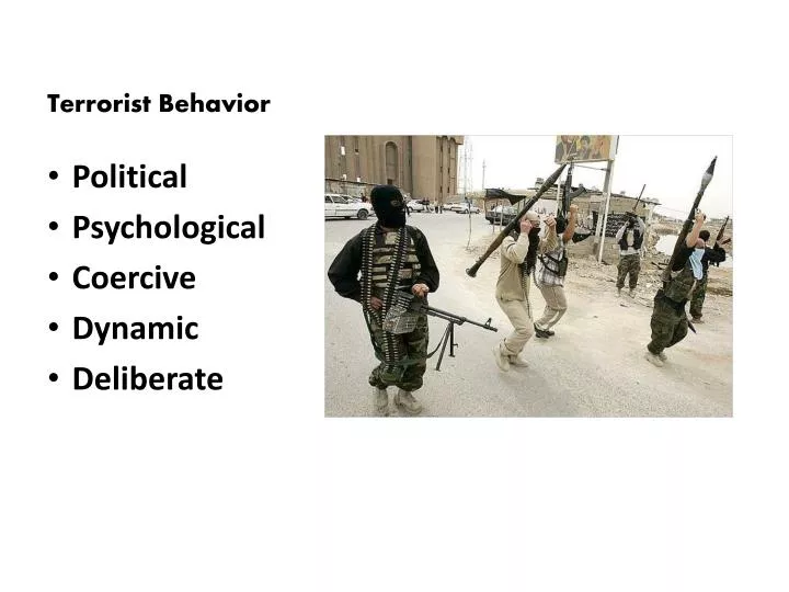 terrorist behavior