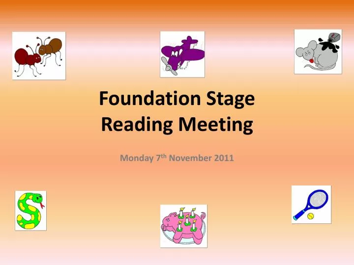 foundation stage reading meeting