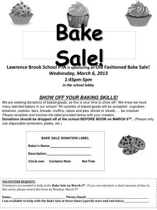 Bake Sale!