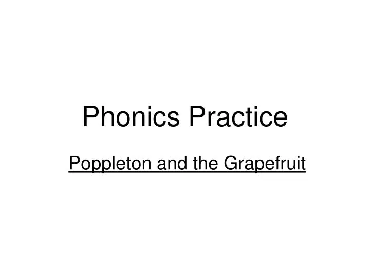 phonics practice