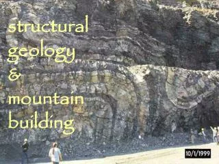 structural geology &amp; mountain building