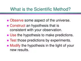 what is the scientific method