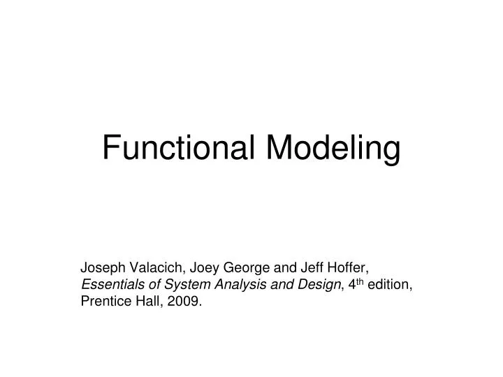 functional modeling