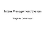 Intern Management System - slide 1