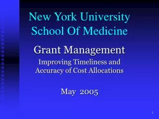 New York University School Of Medicine