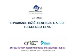 energy paths in region and using of renewable sources