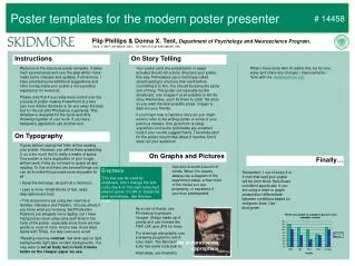 Poster templates for the modern poster presenter