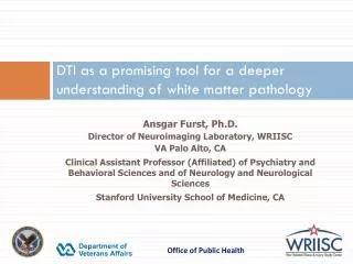 DTI as a promising tool for a deeper understanding of white matter pathology