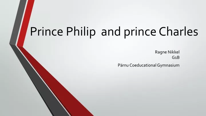 prince philip and prince charles