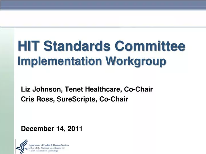 hit standards committee implementation workgroup