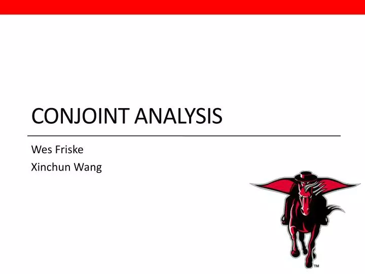 conjoint analysis