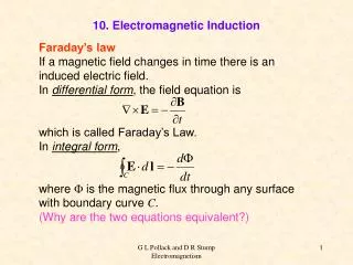 10. Electromagnetic Induction