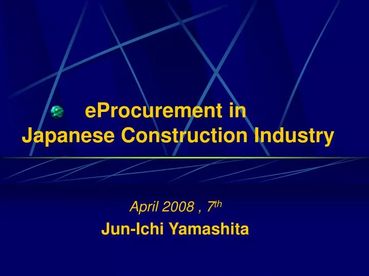 eprocurement in japanese construction industry