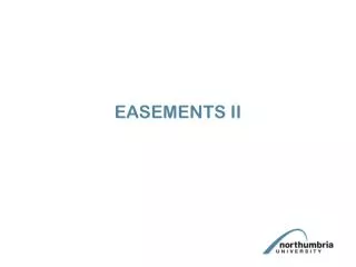 EASEMENTS II