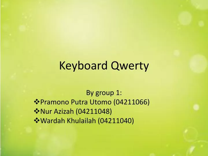 keyboard qwerty