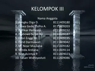 kelompok iii