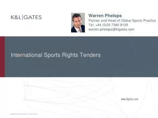 International Sports Rights Tenders