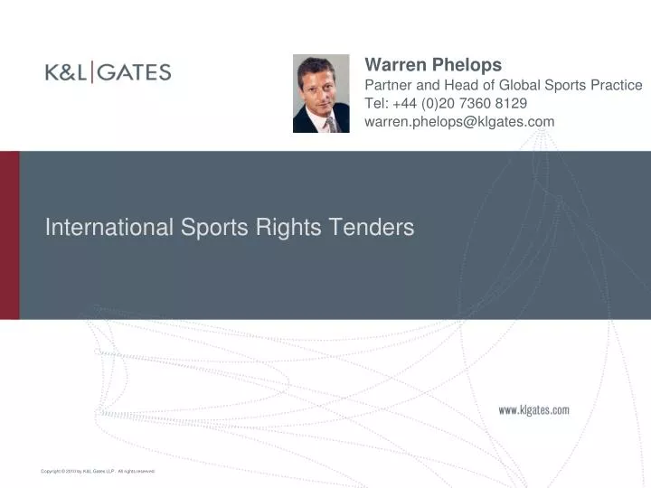 international sports rights tenders