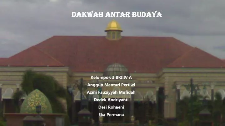 dakwah antar budaya