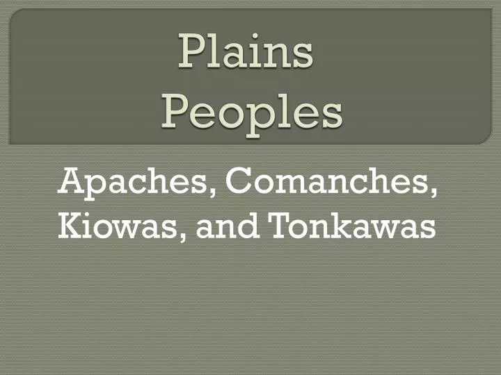 plains peoples