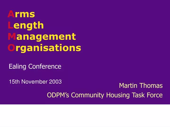 ealing conference 15th november 2003