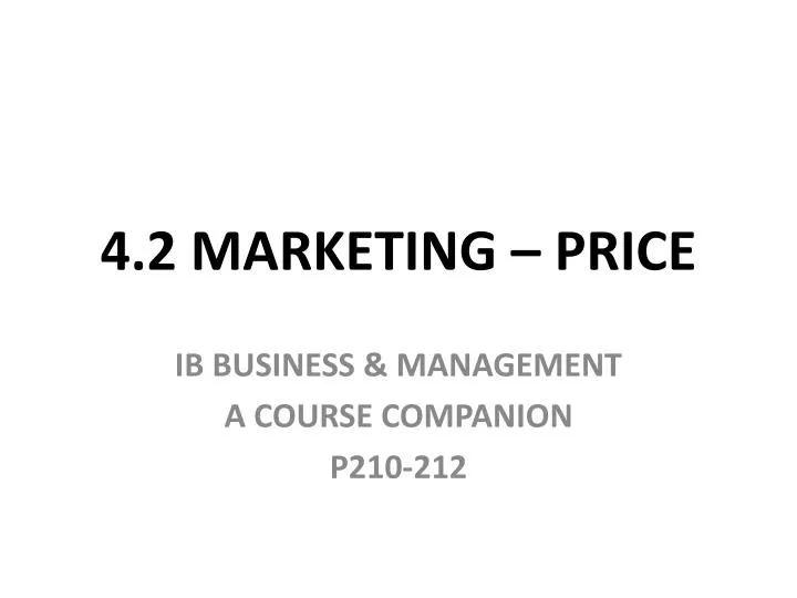 4 2 marketing price