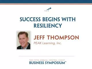 Success Begins With Resiliency