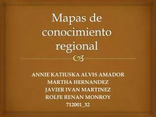 mapas de conocimiento regional
