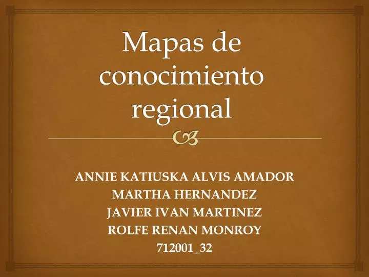 mapas de conocimiento regional