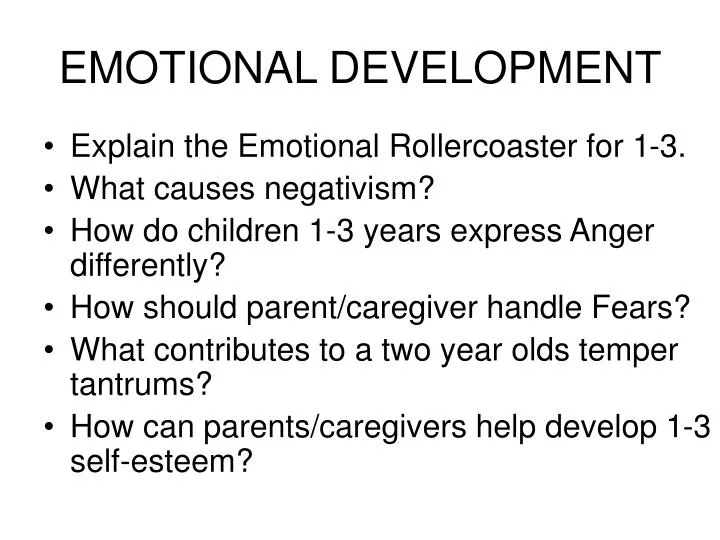 emotional development