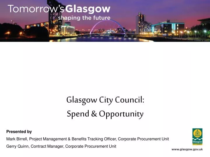 glasgow city council spend opportunity