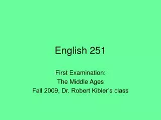 English 251