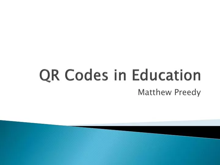 qr codes in education