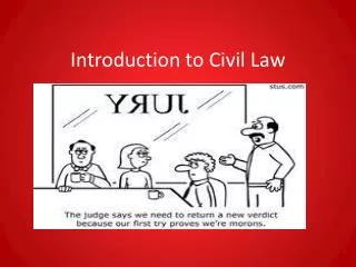 Introduction to Civil Law