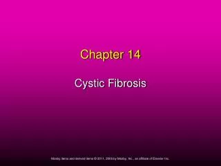 Chapter 14 Cystic Fibrosis