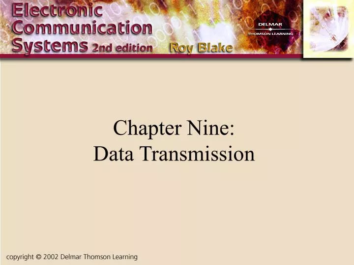 chapter nine data transmission