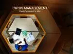 CRISIS MANAGEMENT - slide 1