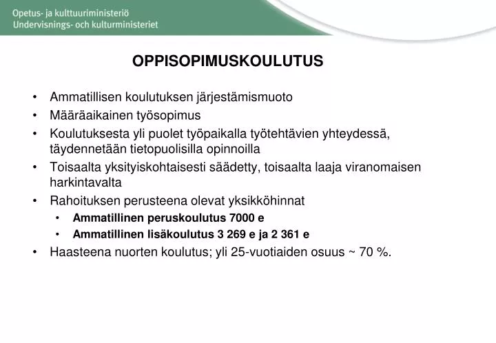 oppisopimuskoulutus