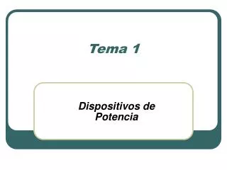 dispositivos de potencia