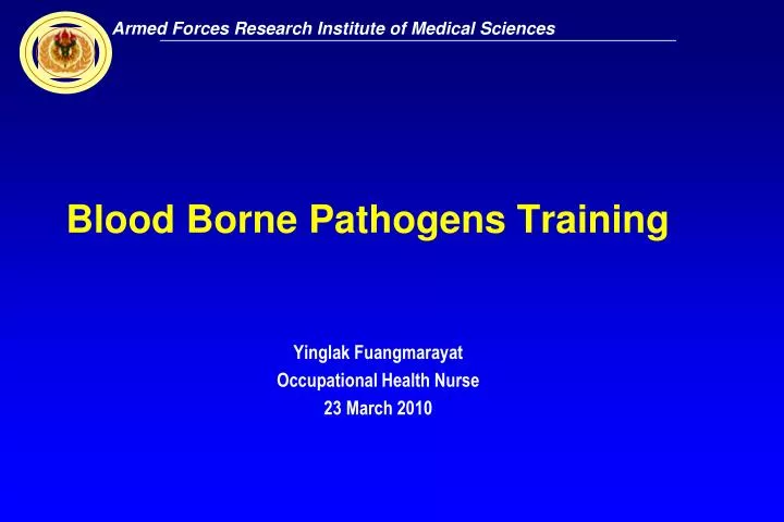 blood borne pathogens training