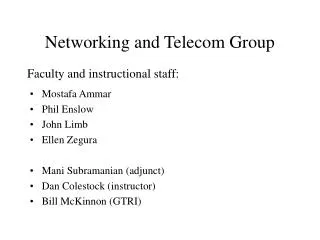 Networking and Telecom Group