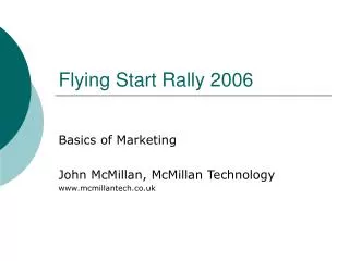 Flying Start Rally 2006