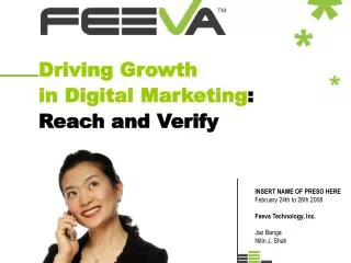 Driving Growth in Digital Marketing : Reach and Verify