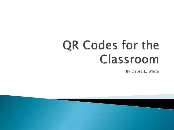 qr codes for the classroom