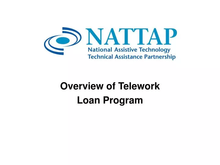 overview of telework loan program