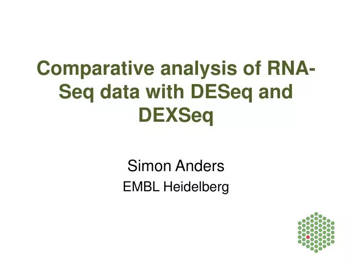 comparative analysis of rna seq data with deseq and dexseq