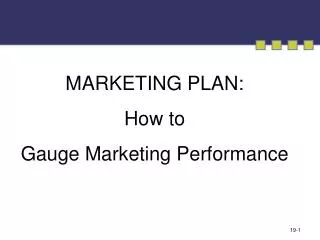 MARKETING PLAN: How to Gauge Marketing Performance