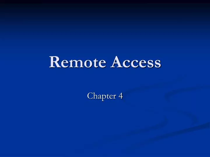 remote access