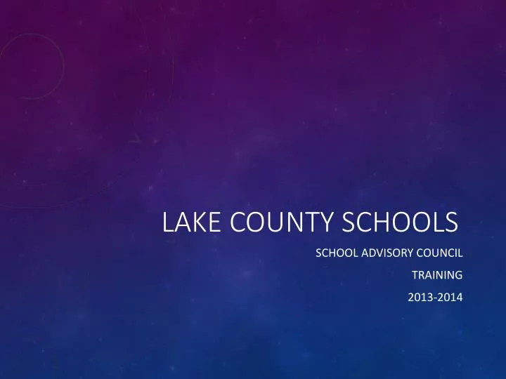 lake county schools